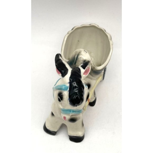 Vtg. Donkey with Cart Planter Made in Japan by Trimont - Picture 4 of 7
